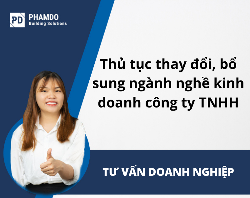 thủ tục thay đổi bổ sung nghành nghề kinh doanh công ty TNHH