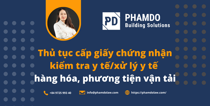Thủ tục cấp giấy chứng nhận kiểm tra y tế xử lý y tế hàng hóa, phương tiện vận tải